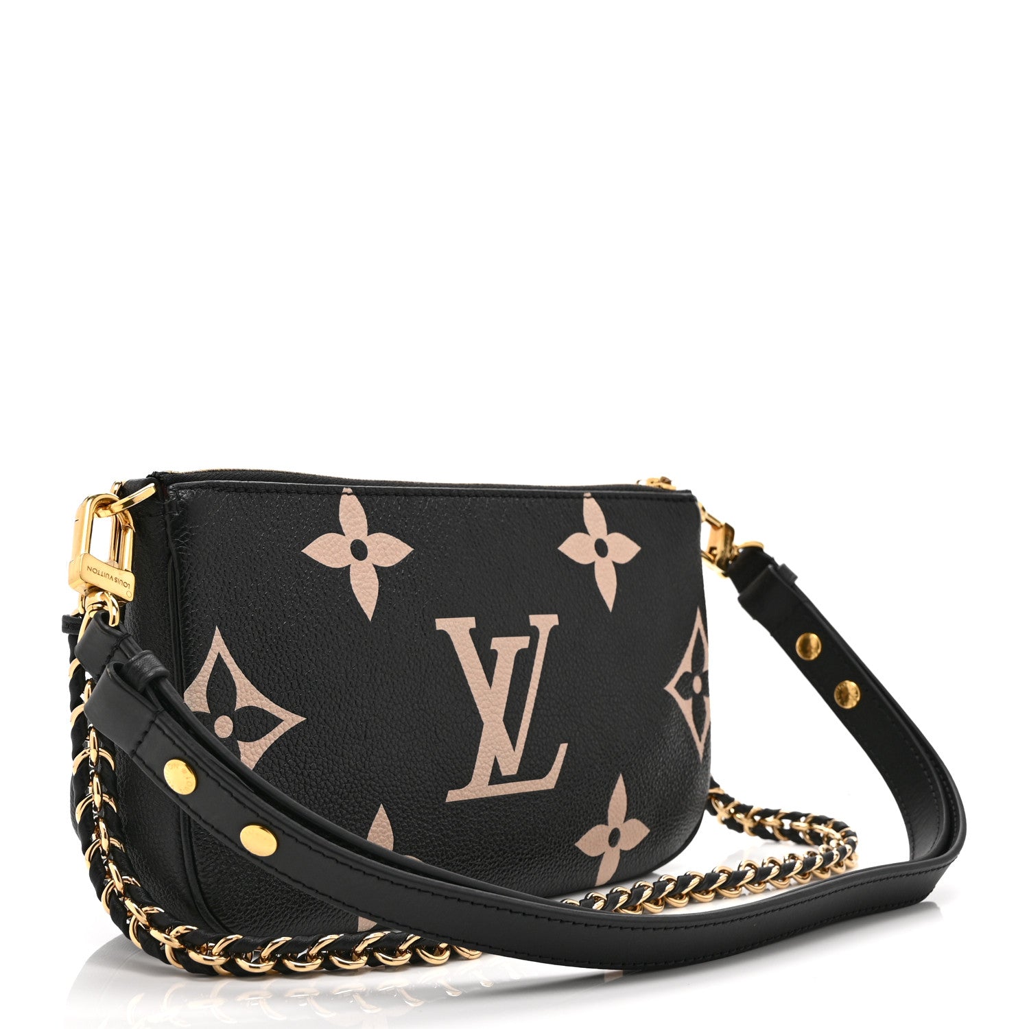Louis Vuitton Empreinte Monogram Giant Multi Pochette Accessories Black Beige 3 of 11