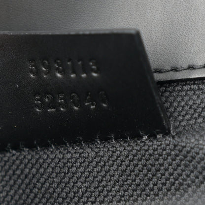 Gucci GG Supreme Monogram Web Slim Belt Bag Black Grey 7 of 10