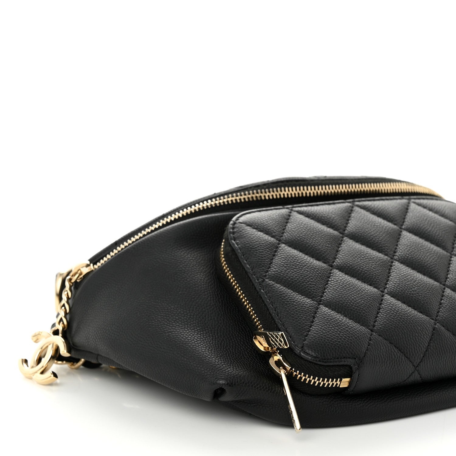 Chanel Caviar Quilted Business Affinity Waist Belt Bag Black 9 of 11