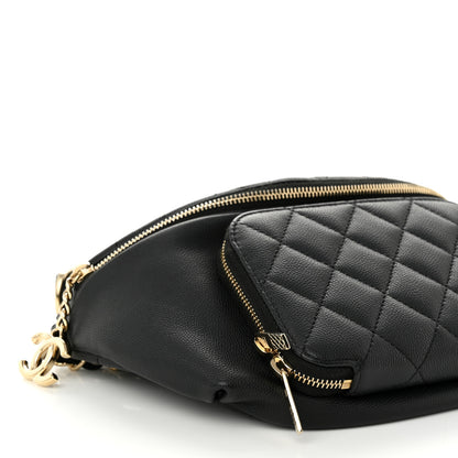 Chanel Caviar Quilted Business Affinity Waist Belt Bag Black 9 of 11