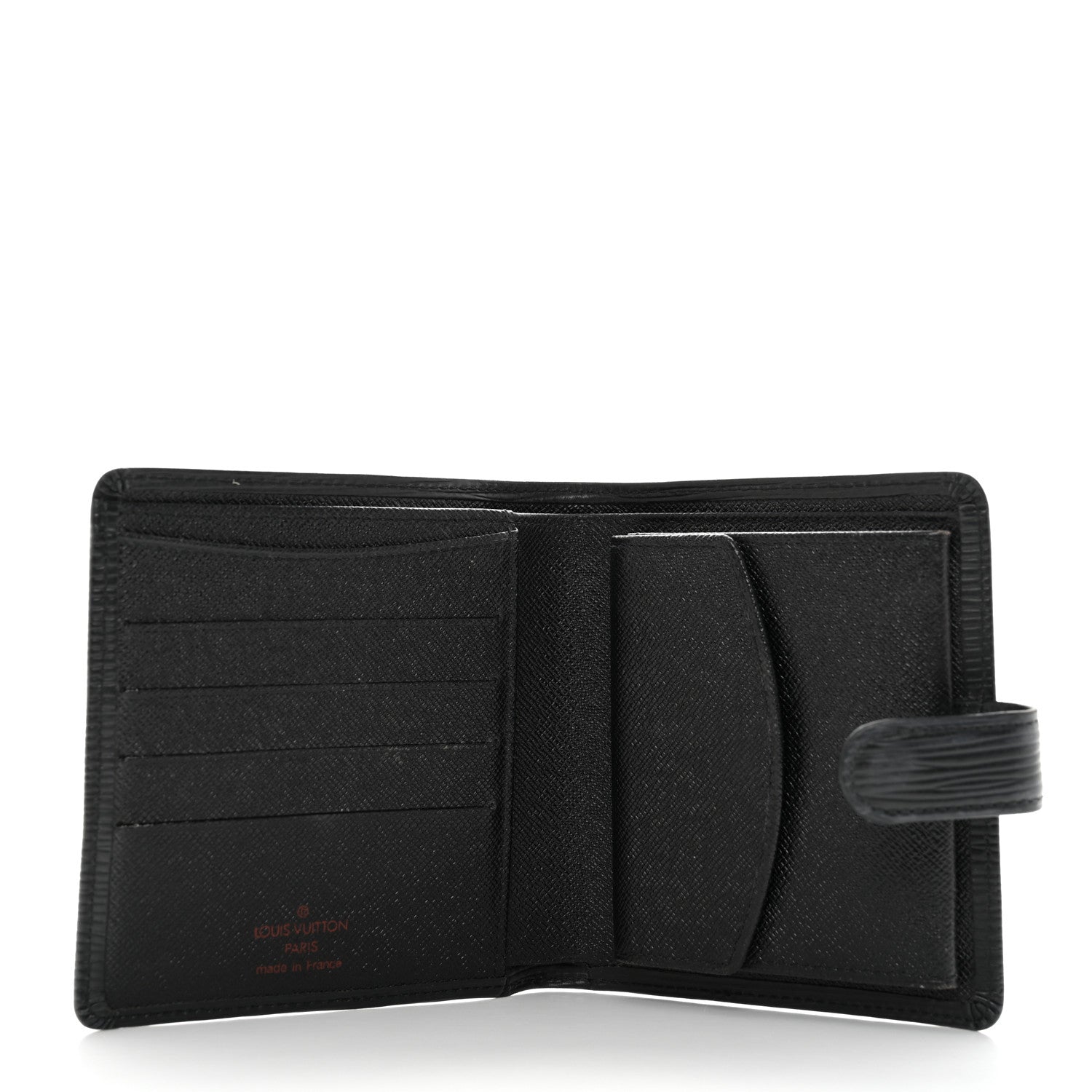 Louis Vuitton Epi Porte-Billets Compact Wallet Black 5 of 8