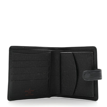 Louis Vuitton Epi Porte-Billets Compact Wallet Black 5 of 8