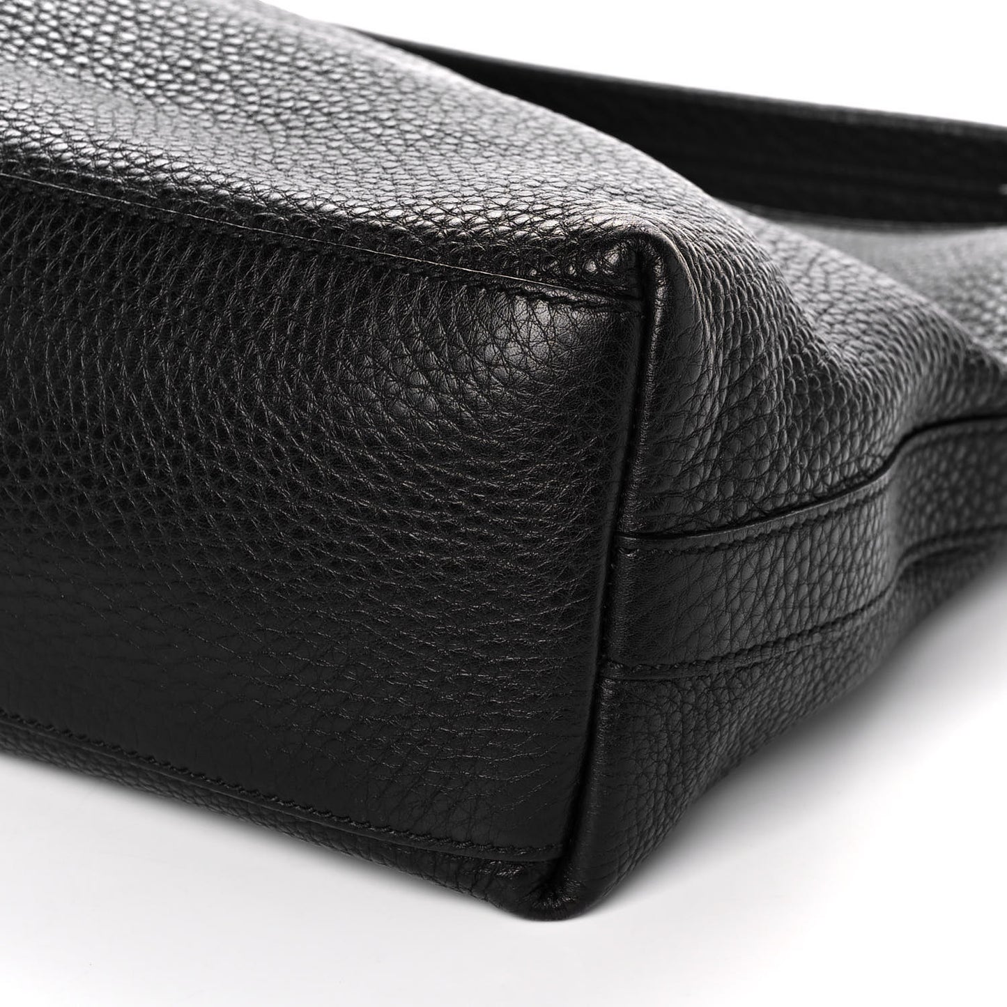 Pebbled Calfskin Small Miss GG Hobo Black