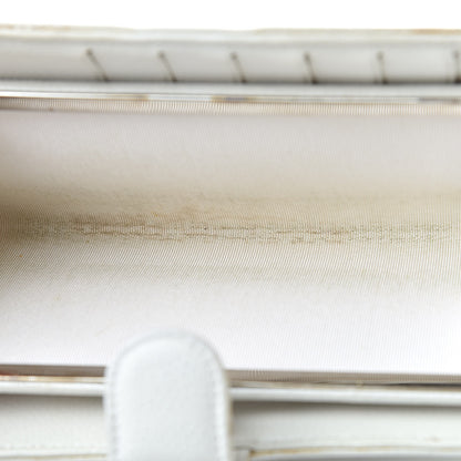 Chanel Caviar Timeless CC French Wallet White 13 of 14