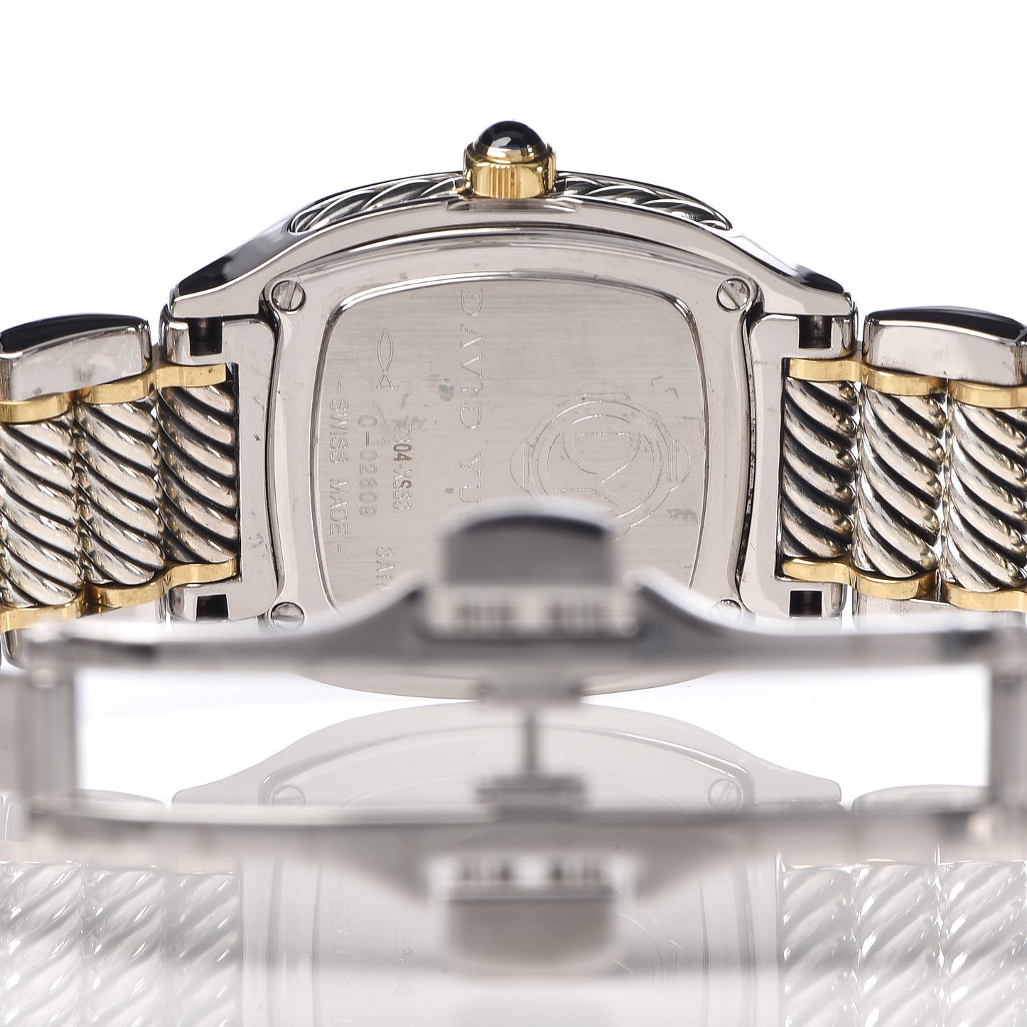 Stainless Steel 18K Yellow Gold Diamond Mother of Pearl 25mm Thoroughbred Quartz Watch