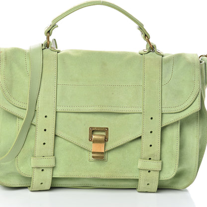 Proenza Schouler Suede Medium PS1 Satchel Grass 8 of 15