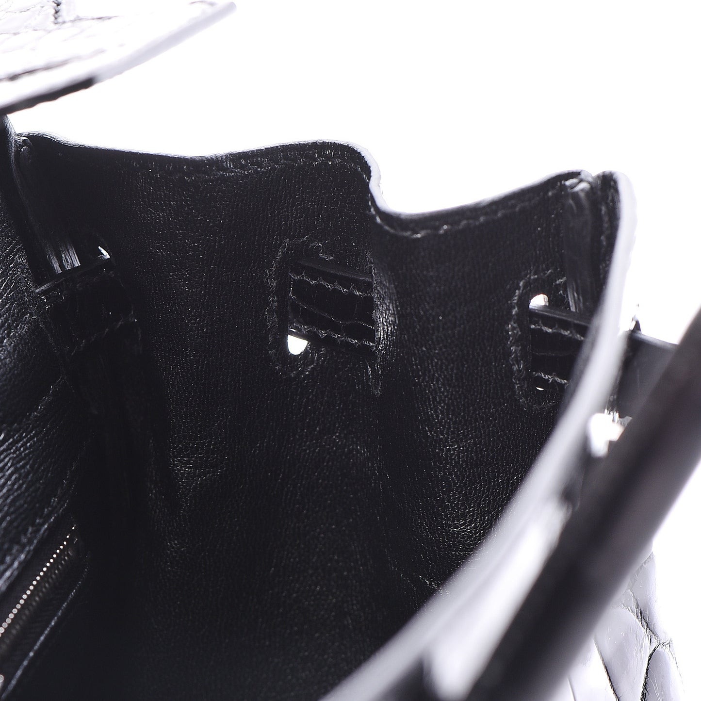 Shiny Niloticus Crocodile Birkin 25 Black