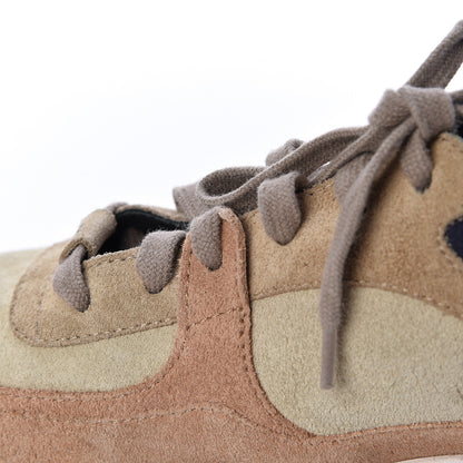 Chanel Suede Calfskin Womens CC Sneakers 37 Brown Beige 10 of 12