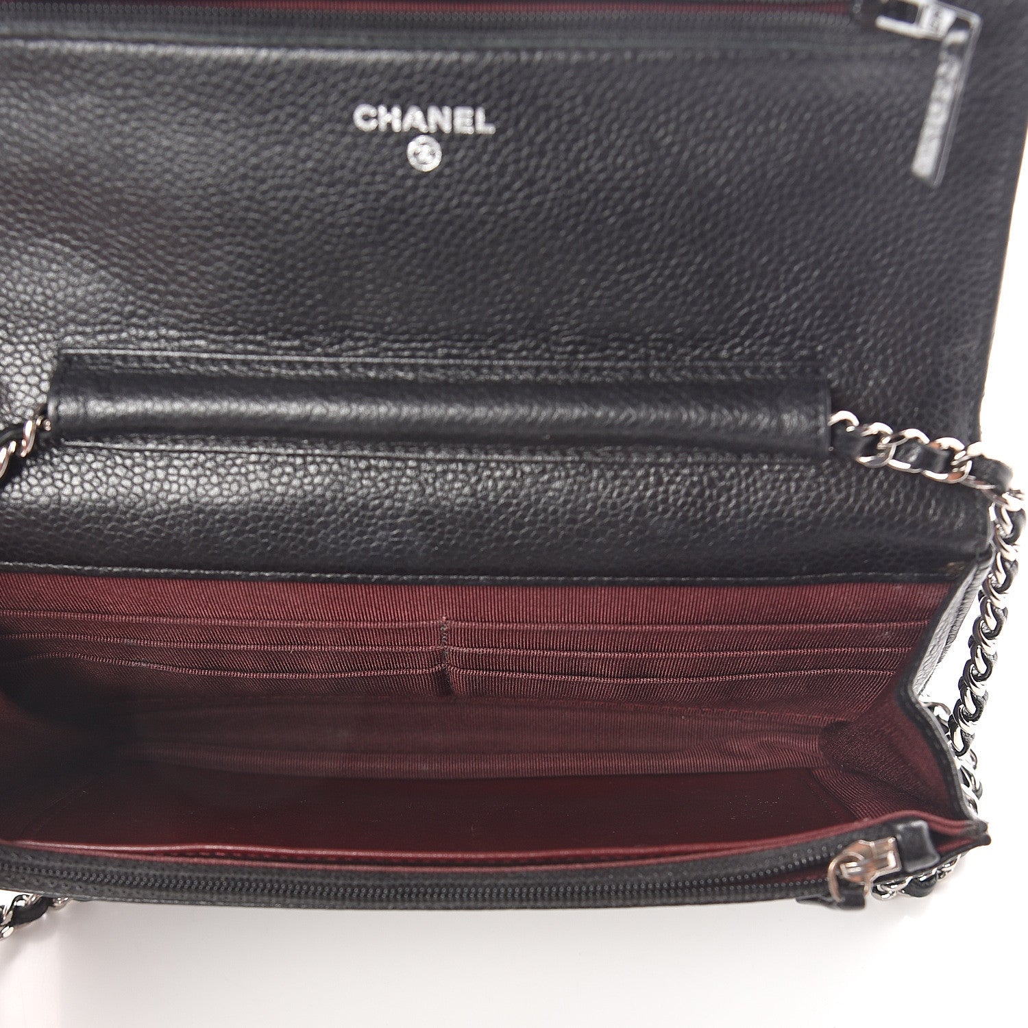 Chanel Caviar Quilted Wallet On Chain WOC Black 5 of 11