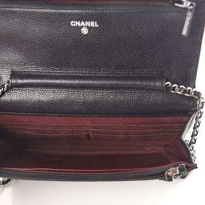 Chanel Caviar Quilted Wallet On Chain WOC Black 5 of 11
