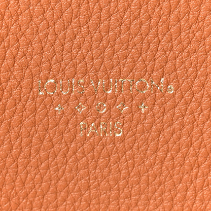 Louis Vuitton Grained Calfskin LV Pont 9 Soft MM Golden Siena 6 of 9