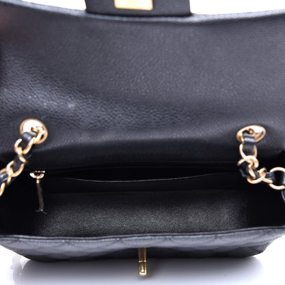Chanel Metallic Caviar Quilted Mini Rectangular Flap Black 5 of 11
