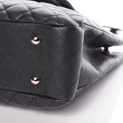 Chanel Caviar Quilted Flap Tote Dark Grey 13 of 13