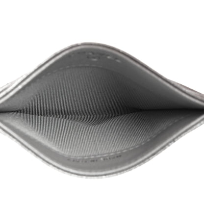 Chanel Metallic Caviar Quilted Card Holder Silver 5 of 12