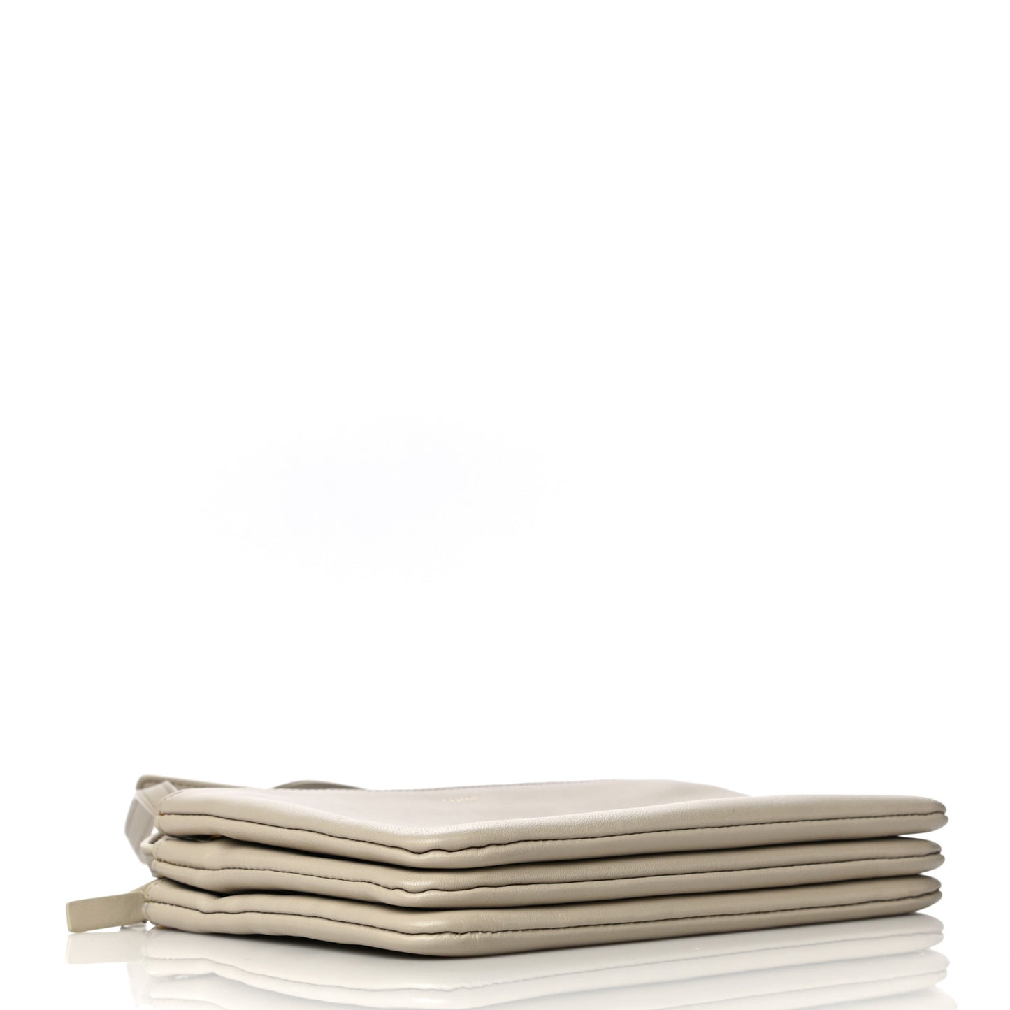 Lambskin Small Trio Crossbody Bag Beige