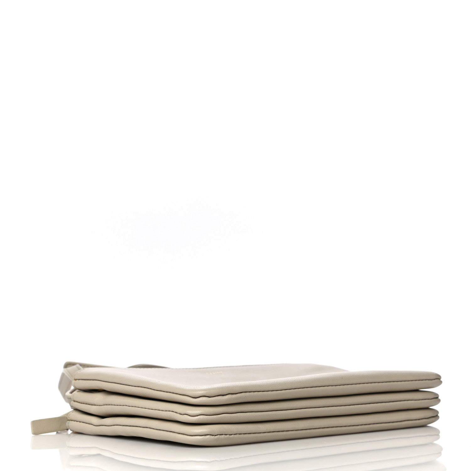Celine Lambskin Small Trio Crossbody Bag Beige 3 of 12