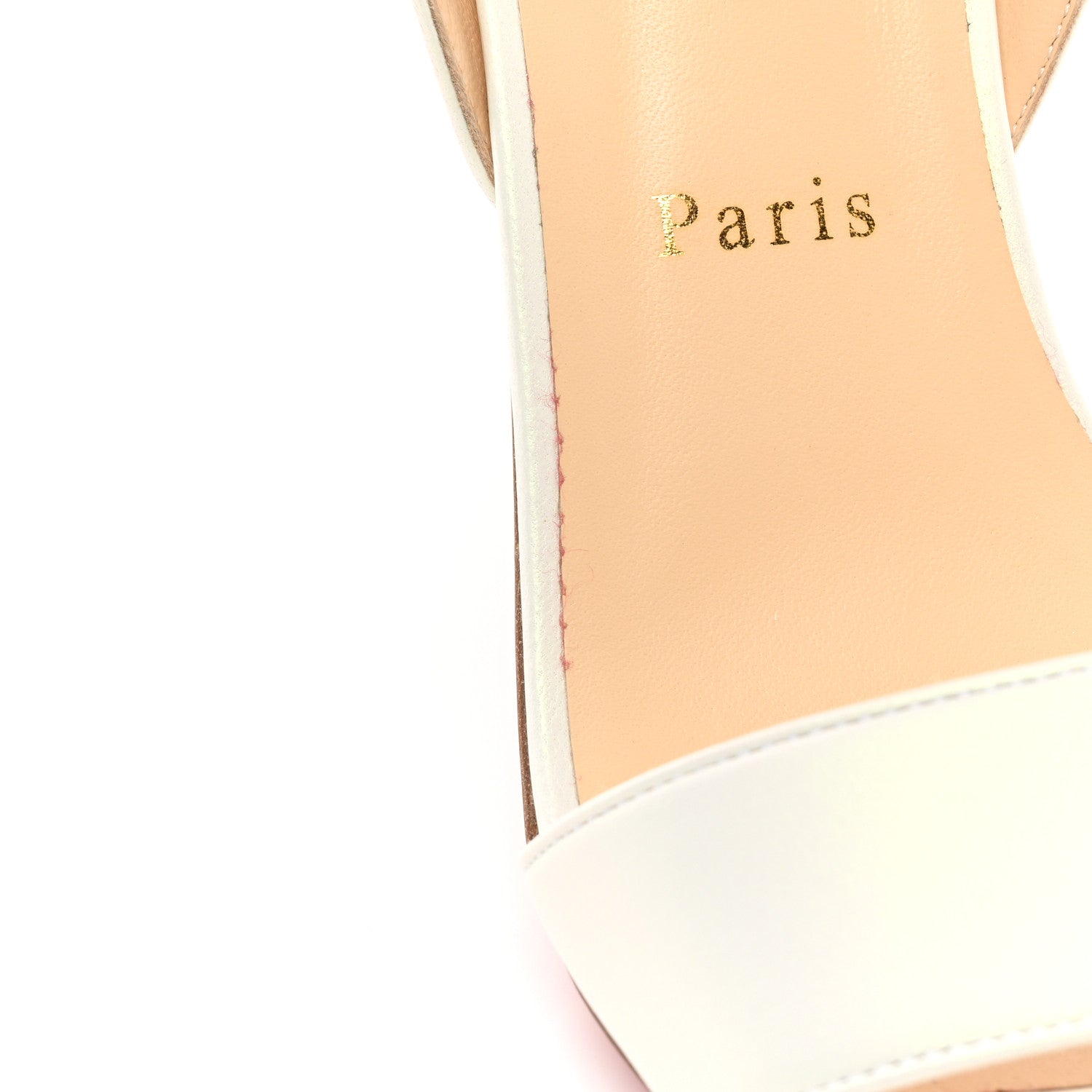 Christian Louboutin Nappa Multipot 100 Sandals 41 Snow White 9 of 12