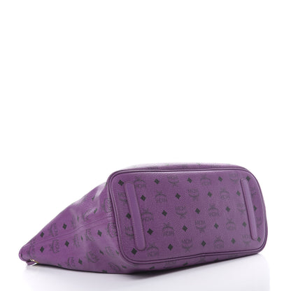 MCM Visetos Medium Project Reversible Shopper Tote Purple 7 of 17