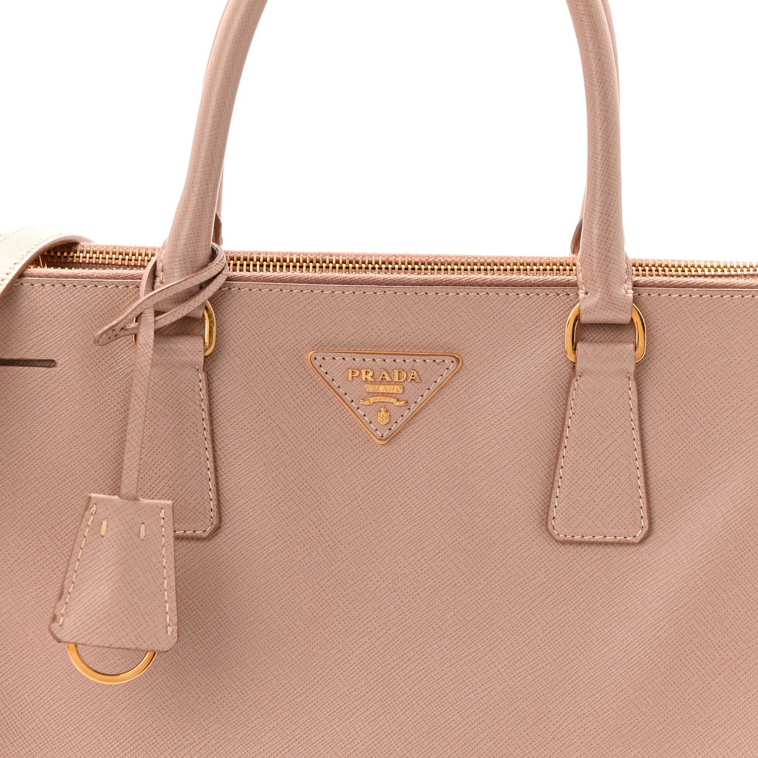 Prada Saffiano Small Galleria Double Zip Tote Cammeo 8 of 10