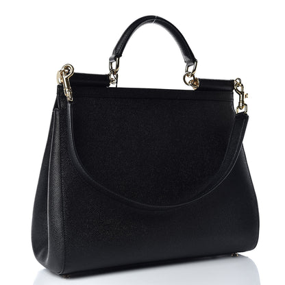 Dolce & Gabbana Dauphine Large Miss Sicily Satchel Black 4 of 9