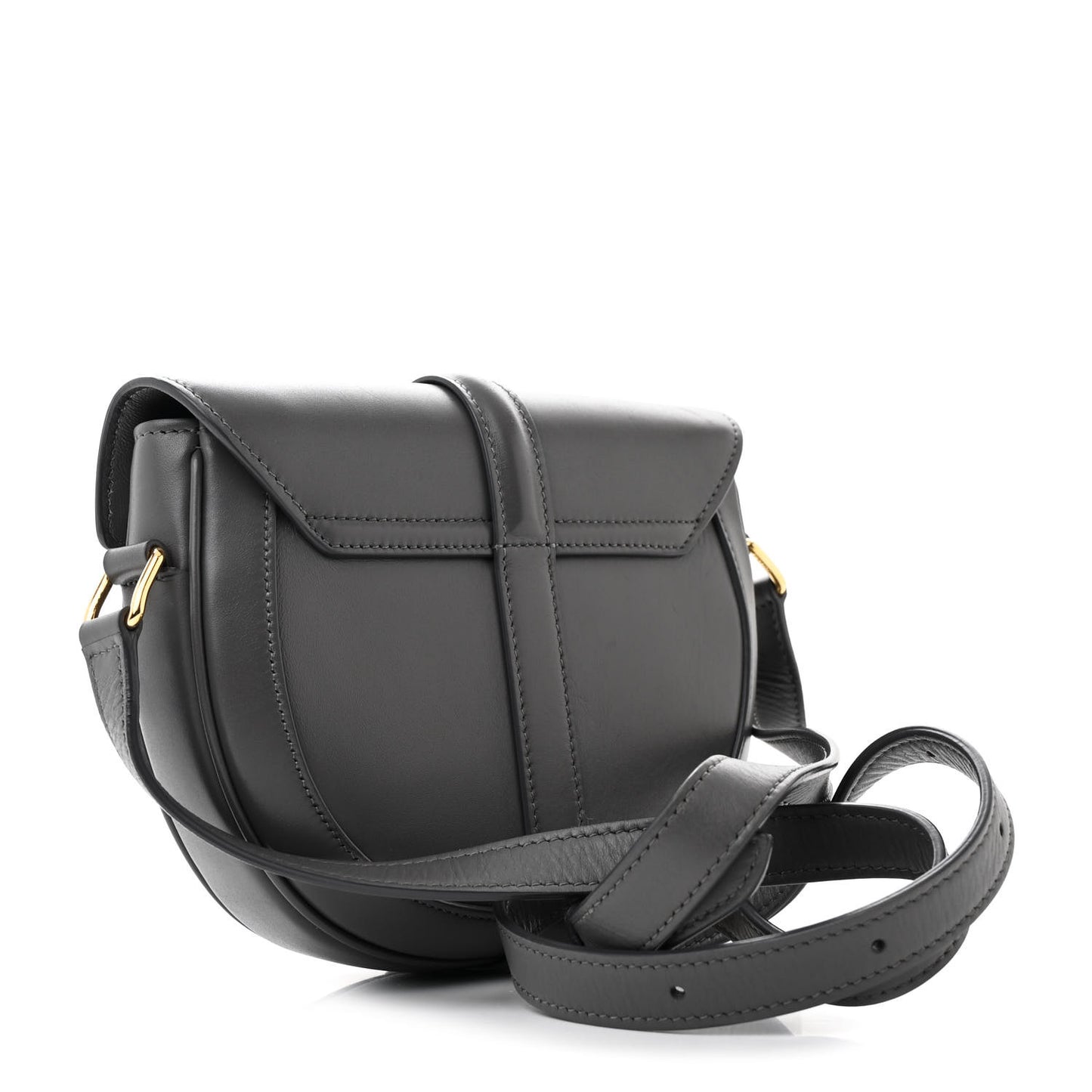 Satinated Calfskin Besace Small 16 Grey