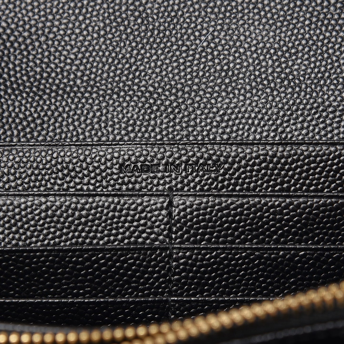 Grain De Poudre Star Studded Monogram Zip Wallet in Black