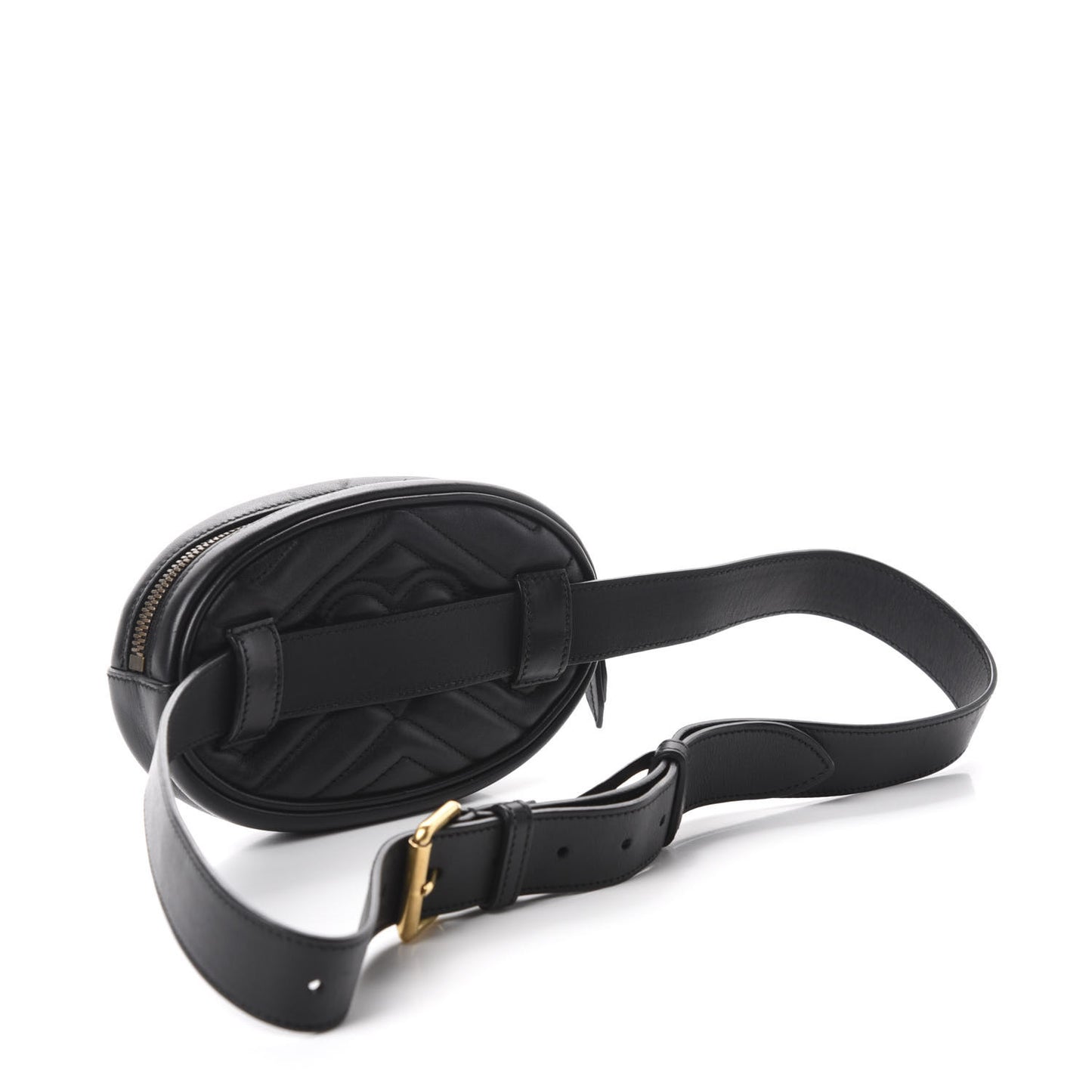 Calfskin Matelasse GG Marmont Belt Bag 95 38 Black