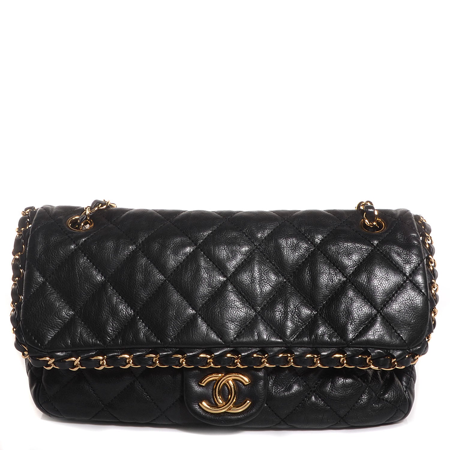 Chanel Calfskin Quilted Medium Chain Me Flap Black 1 of 9