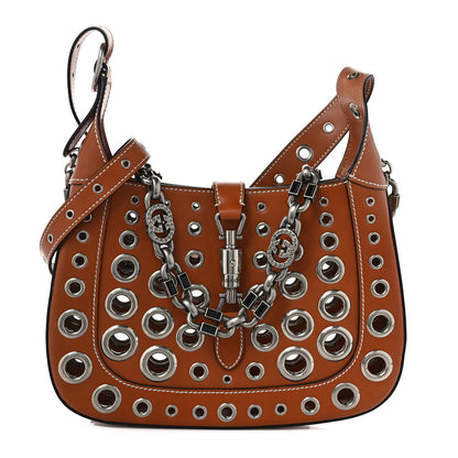 Gucci Calfskin Ha Ha Ha Jackie 1961 Eyelet Hobo 1 of 9