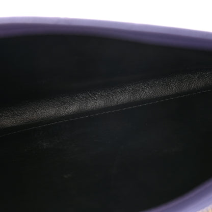 Saint Laurent Grain De Poudre Mixed Matelasse Triquilt Monogram Chain Wallet Mauve 5 of 13