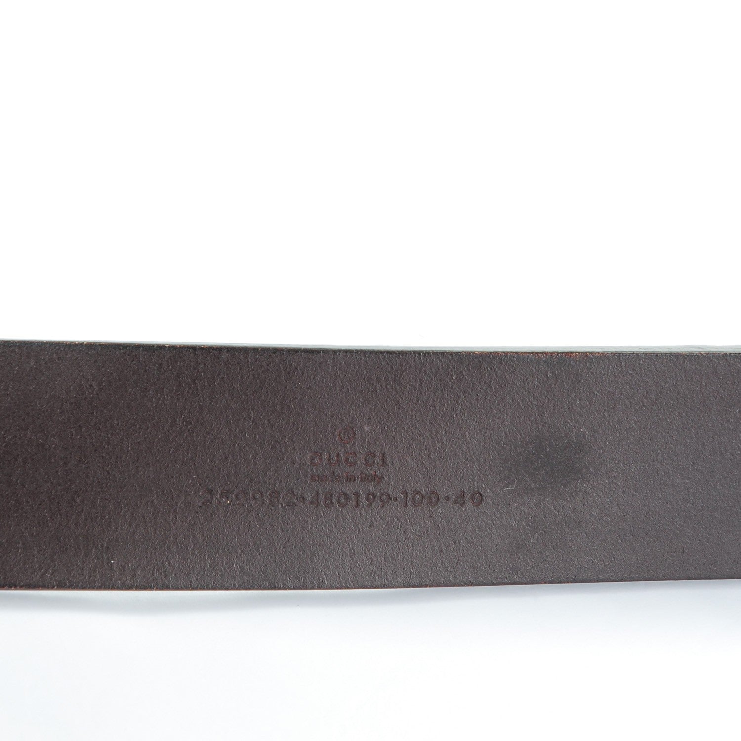 Gucci Calfskin Double G Belt 100 40 Dark Brown 4 of 6
