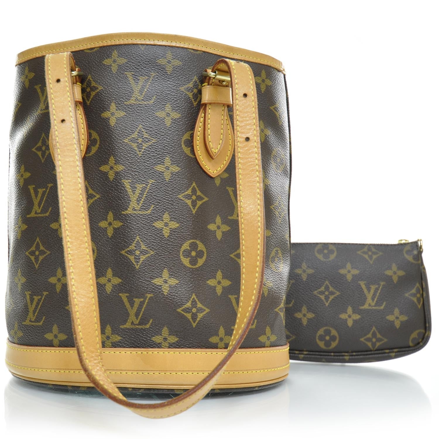 Louis Vuitton Monogram Petit Bucket 23 1 of 11