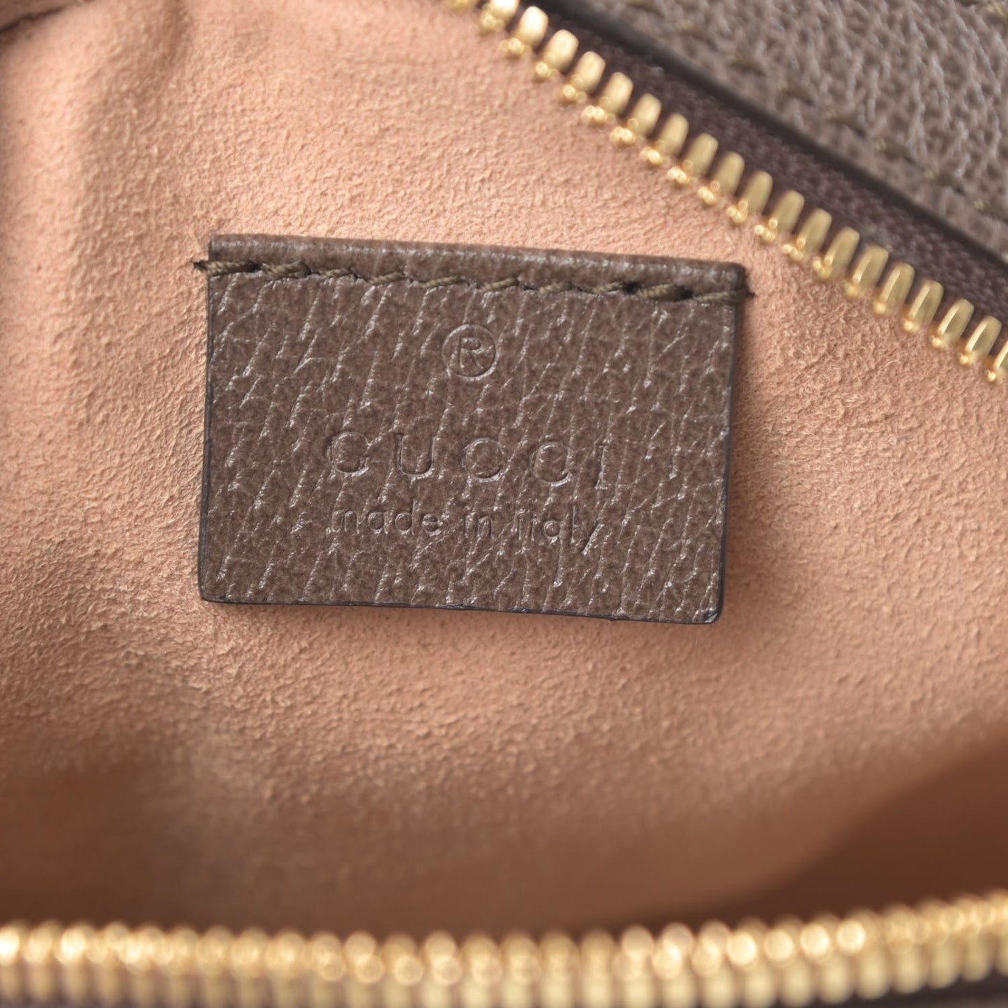 GG Supreme Monogram Web Mini Ophidia Round Shoulder Bag Brown