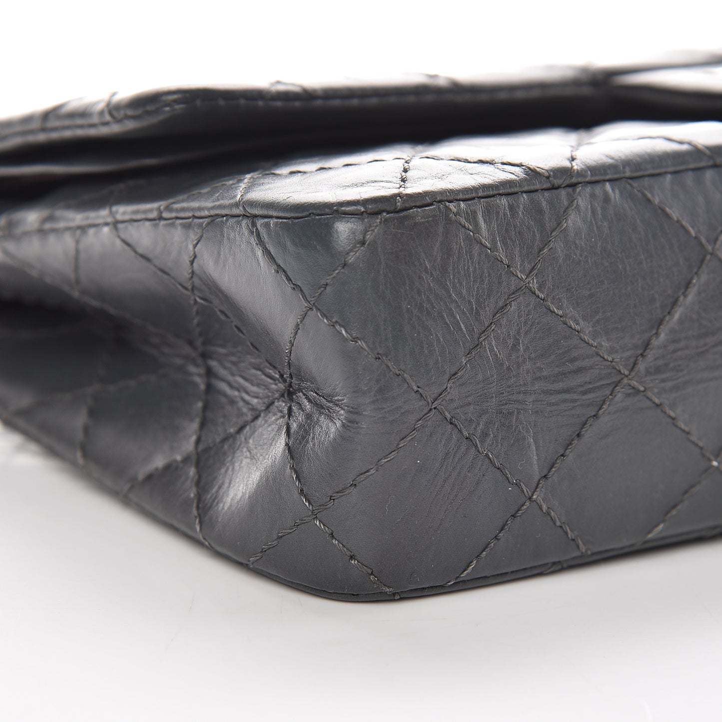Aged Calfskin Quilted 50th Anniversary 2.55 Reissue 225 Flap Grey