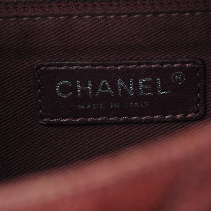 Chanel Crumpled Grained Calfskin Jumbo CC Crave Flap Burgundy 6 of 7