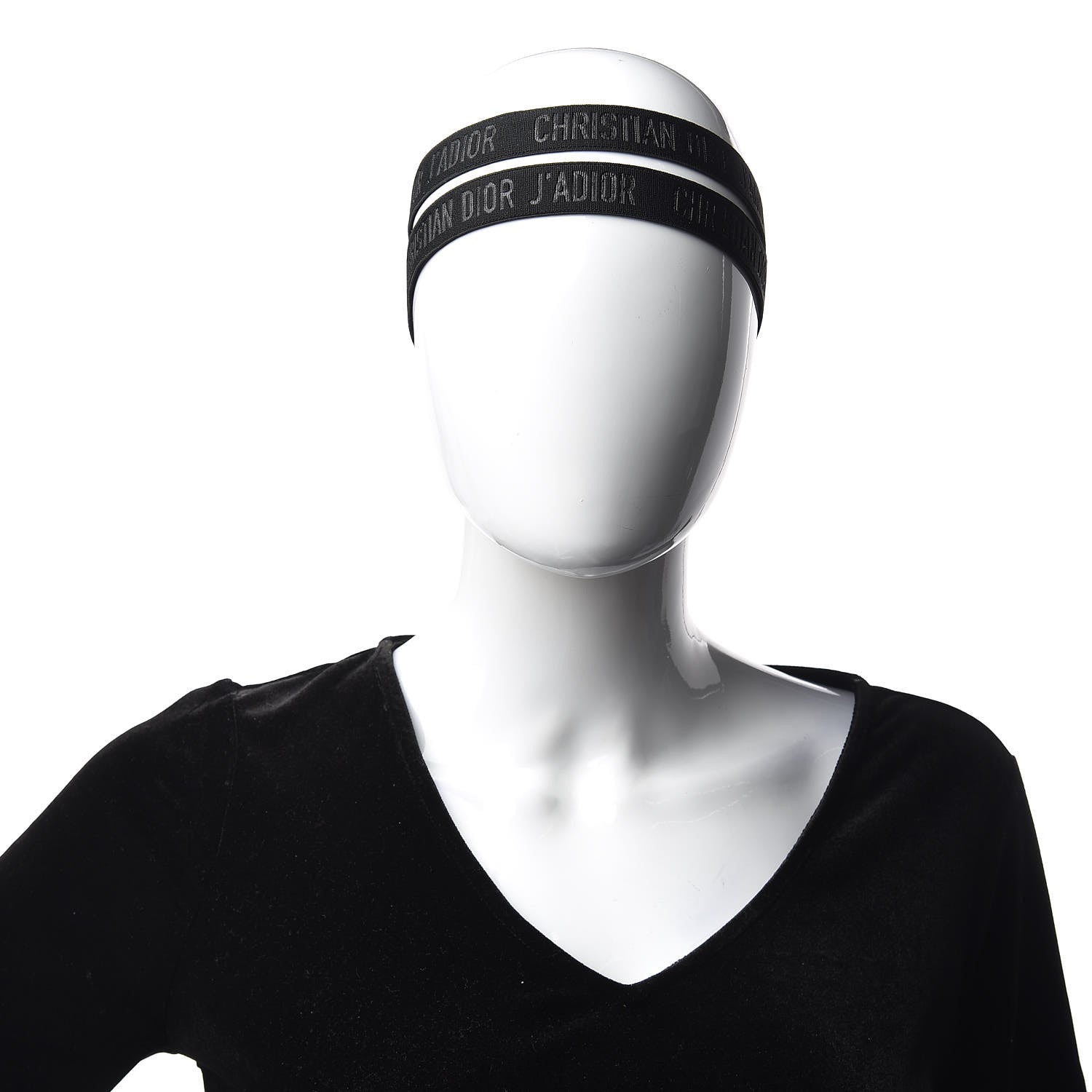 Christian Dior Polyester J'Adior Headband Black 2 of 5