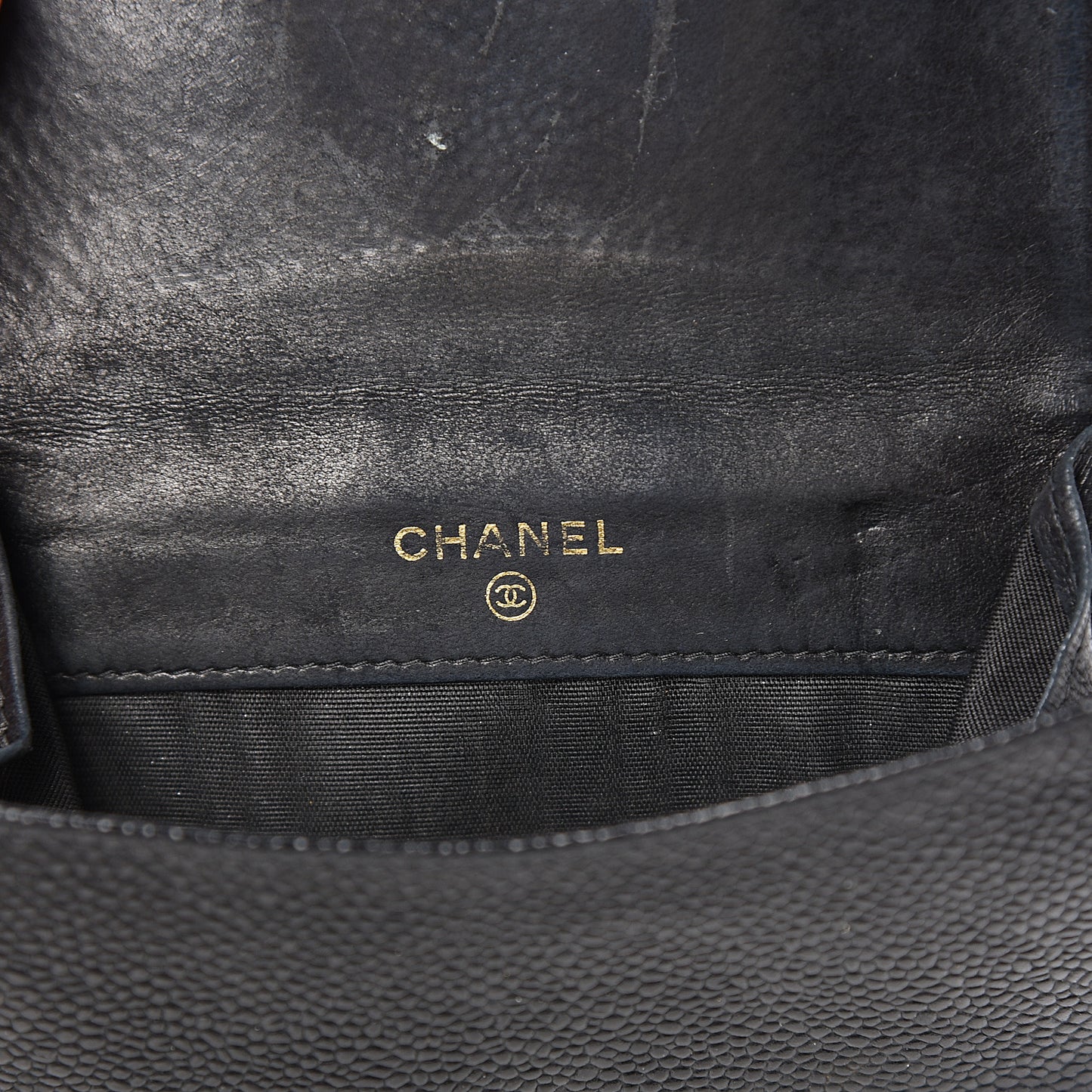 Caviar Timeless CC Compact French Wallet Black