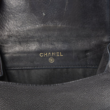 Chanel Caviar Timeless CC Compact French Wallet Black 5 of 14