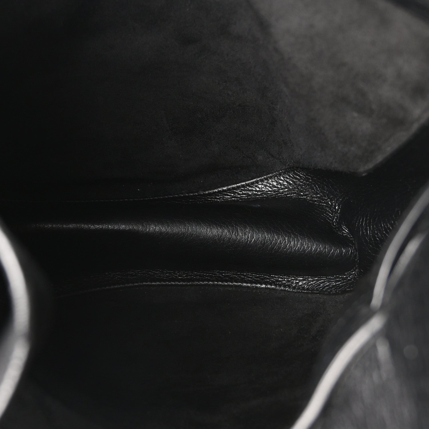 The Row Grained Calfskin Drawstring Bucket Bag Black 5 of 9