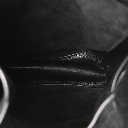 The Row Grained Calfskin Drawstring Bucket Bag Black 5 of 9