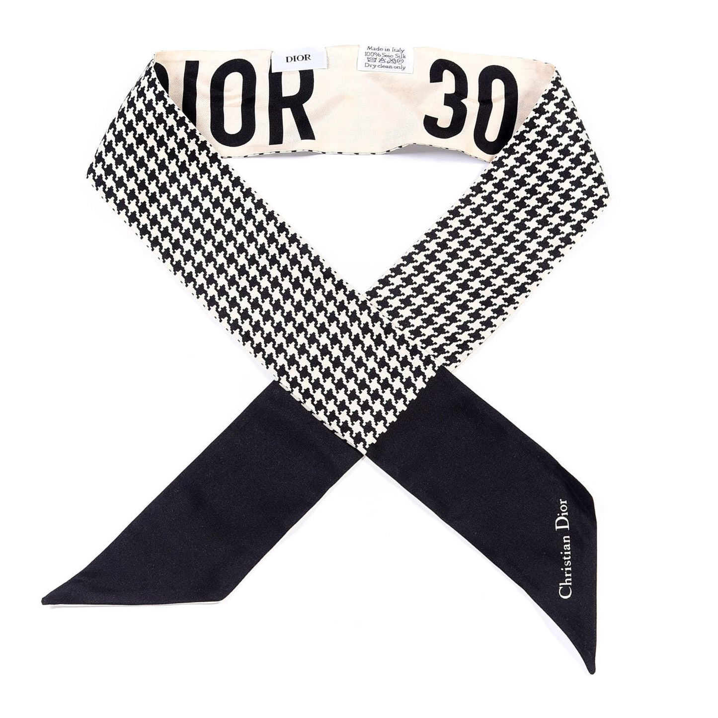 Silk 30 Montaigne Mitzah Scarf Black White