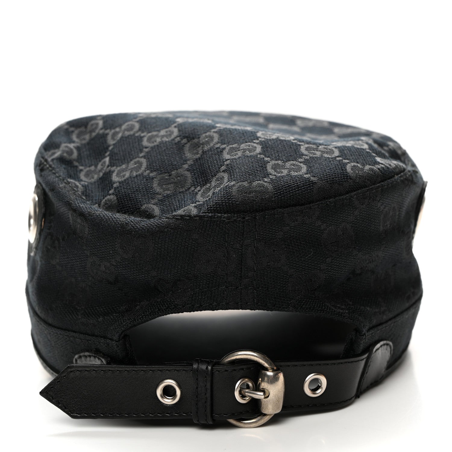 Gucci Monogram Canvas Military Hat S Black 6 of 9