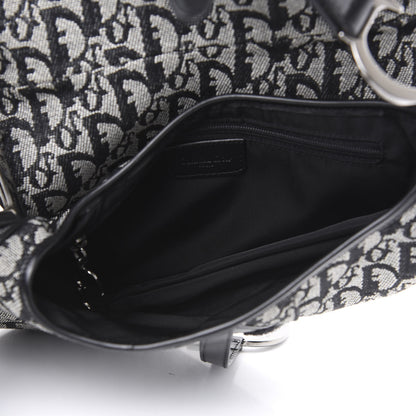 Christian Dior Monogram Saddle Bag Black 5 of 8