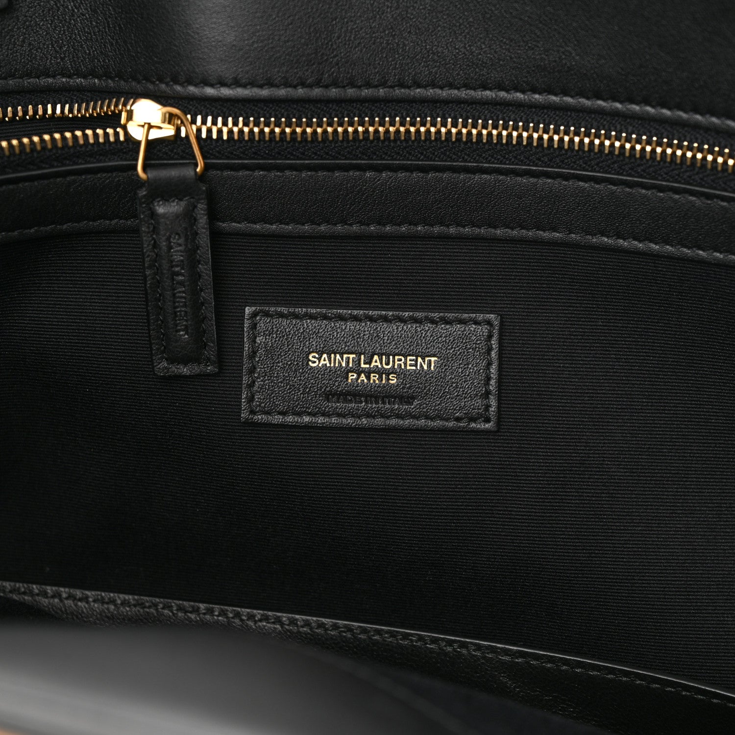 Saint Laurent Calfskin Large Manhattan Shopper Tote Black 6 of 13