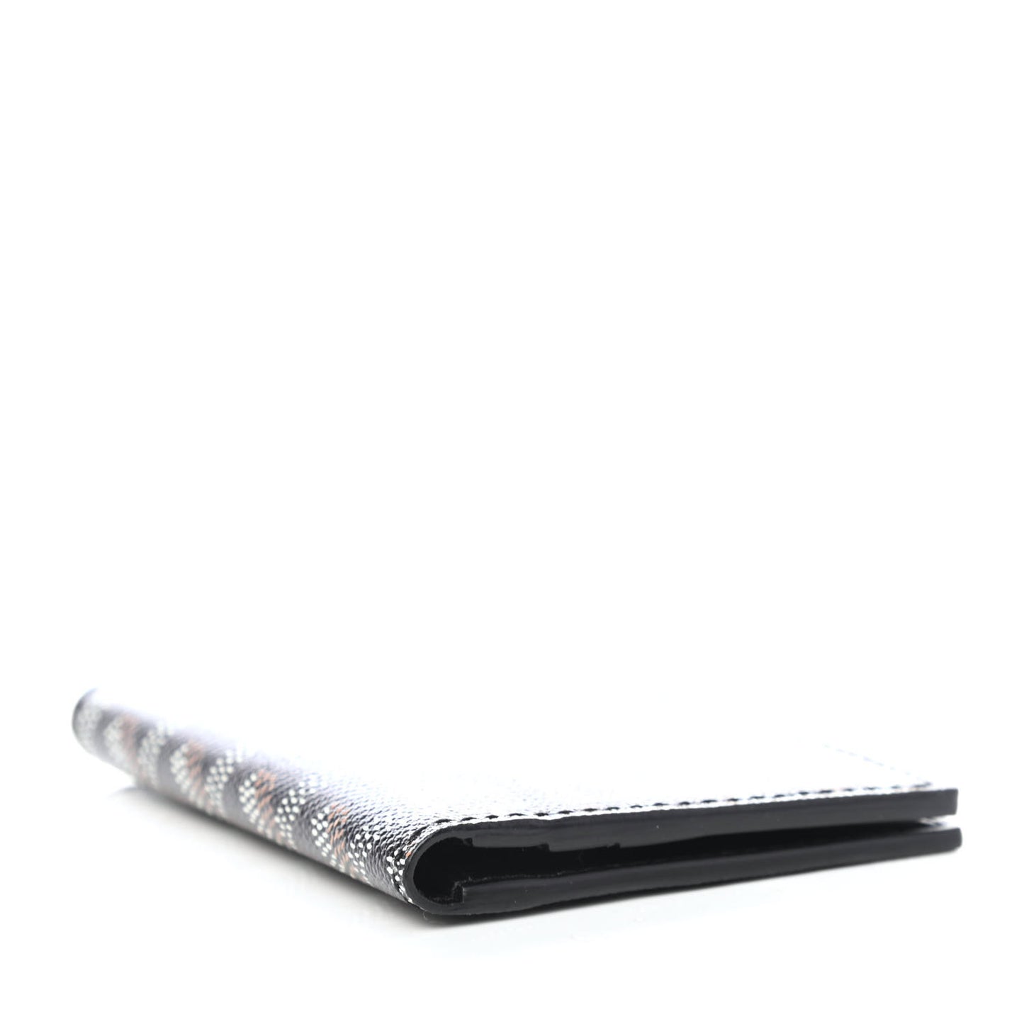 Goyardine Saint Marc Folding Card Case Black