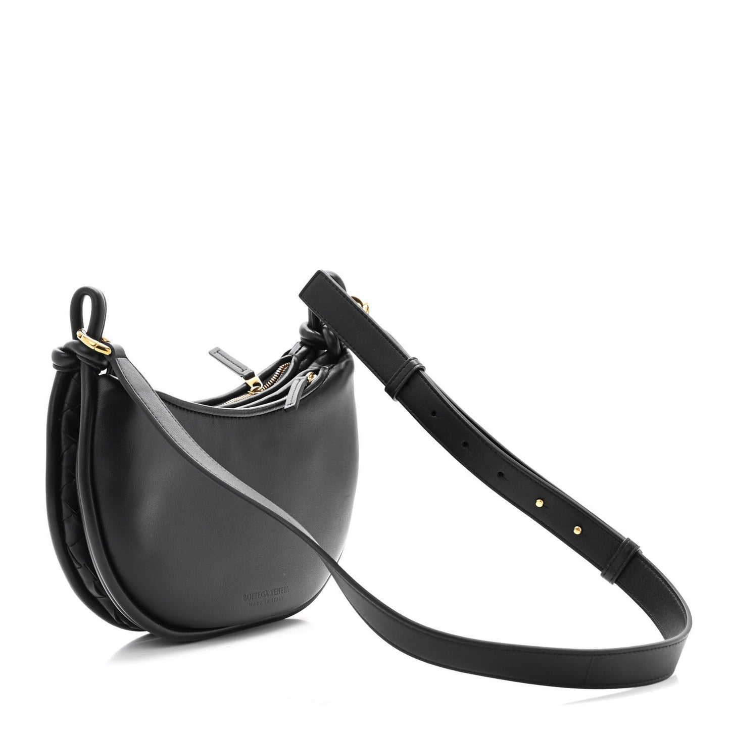 Nappa Intrecciato Small Gemelli Multipocket Bag Black