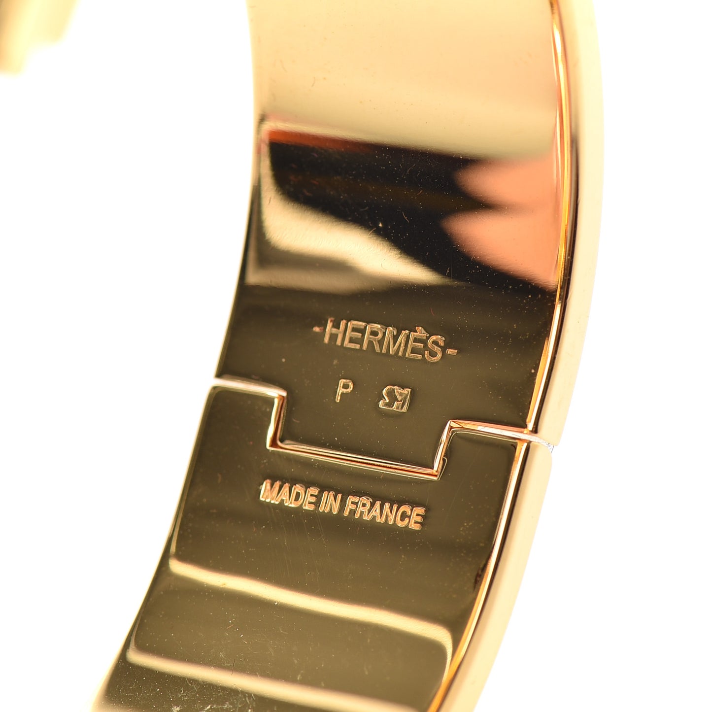Enamel Wide Clic Clac H Bracelet GM Black