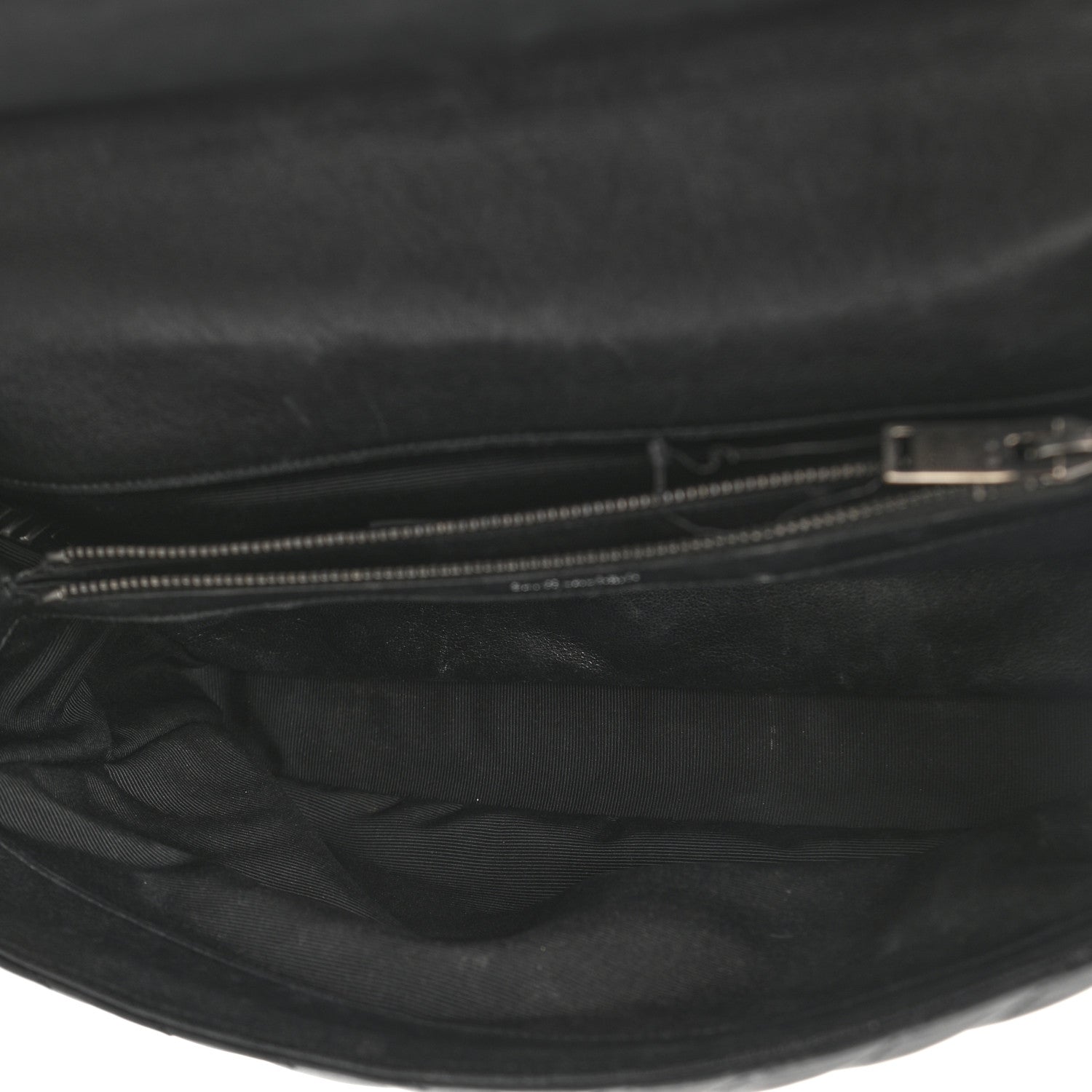 Saint Laurent Sheepskin Matelasse Chevron Monogram Large College Satchel Black 5 of 17