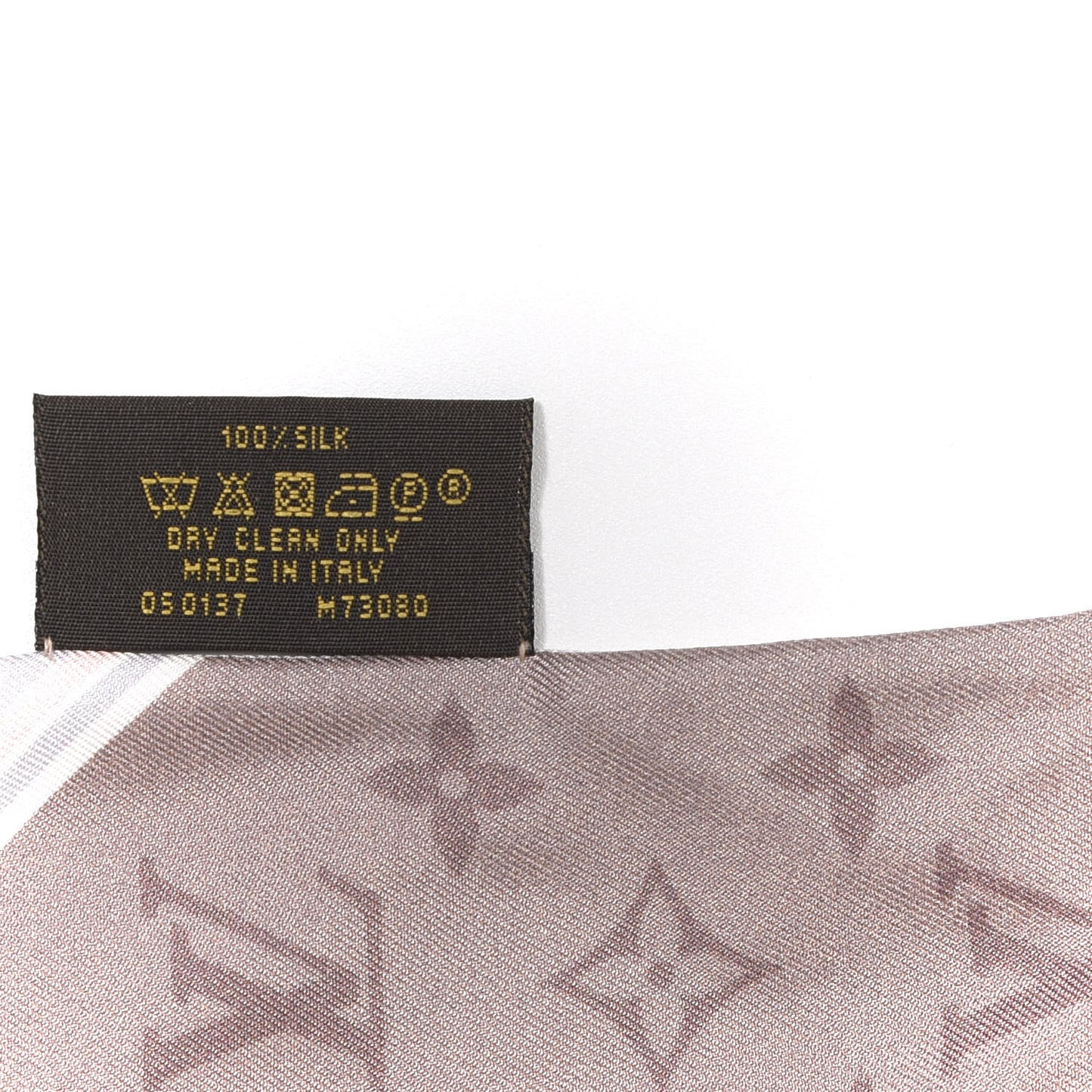 Silk Monogram Flower Ink BB Bandeau Light Pink