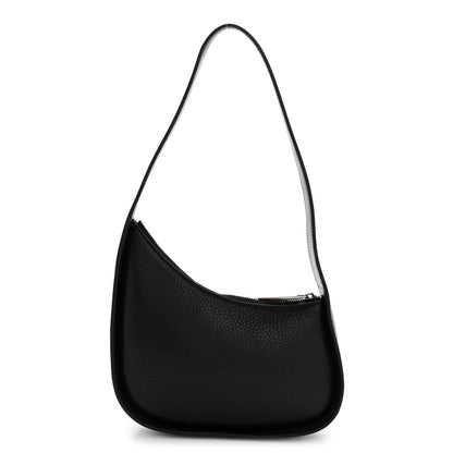 The Row Smooth Calfskin Half Moon Shoulder Bag Black 1 of 11